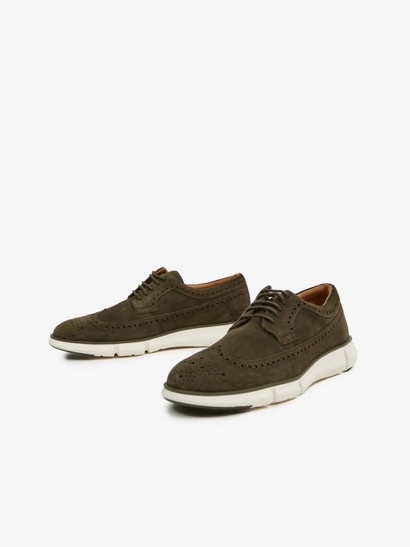 Geox Khaki férfi velúr alkalmi cipő Geox Adacter