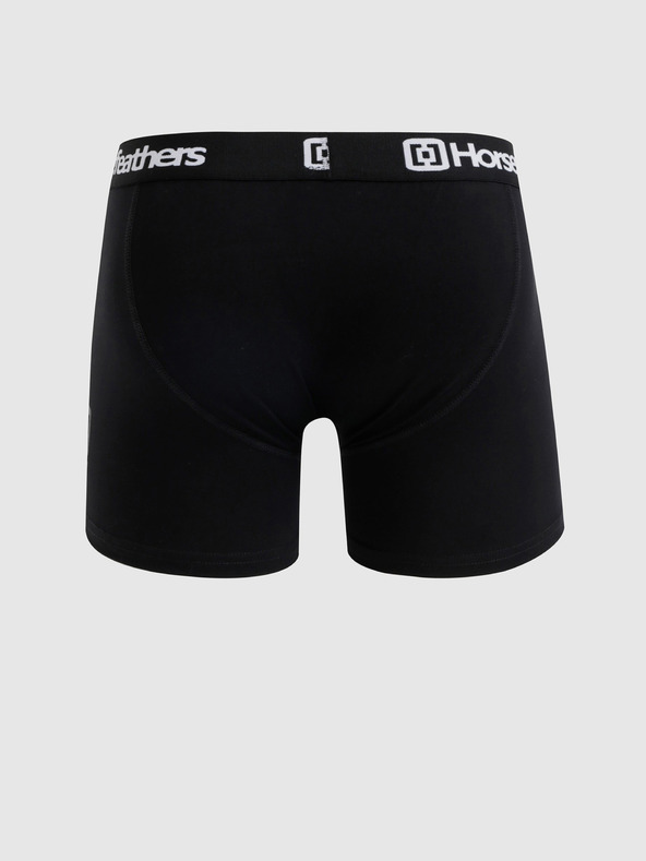 Horsefeathers Három darabos Horsefeathers Dynasty boxeralsó készlet fekete színben