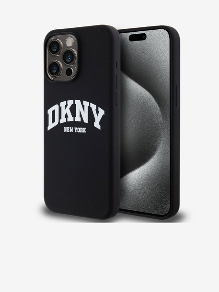 DKNY Folyékony szilikon Arch Logo MagSafe hátlap iPhone 14 Pro fekete DKNY Folyékony szilikon Arch Logo MagSafe hátlap iPhone 14 Pro fekete DKNY