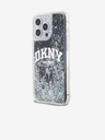 DKNY Folyékony csillogó íves logós hátlap iPhone 13 Pro Max-hoz Fekete DKNY