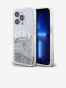 DKNY Folyékony csillogó íves logós hátlap iPhone 14 Pro-hoz Átlátszó DKNY DKNY