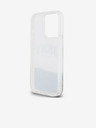 DKNY Folyékony csillogó íves logós hátlap iPhone 14 Pro-hoz Átlátszó DKNY DKNY