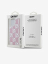 DKNY Folyékony csillogó kockás mintás hátsó borító iPhone 15 Pro Max készülékhez Rózsaszín DKNY
