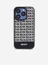 DKNY PU bőr Ismétlődő mintás alsó csíkos MagSafe hátlap iPhone 12/12 Pro Fekete DKNY DKNY