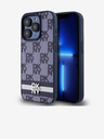 DKNY PU bőr kockás mintás és csíkos hátlapi borító iPhone 15 Pro-hoz Kék DKNY DKNY