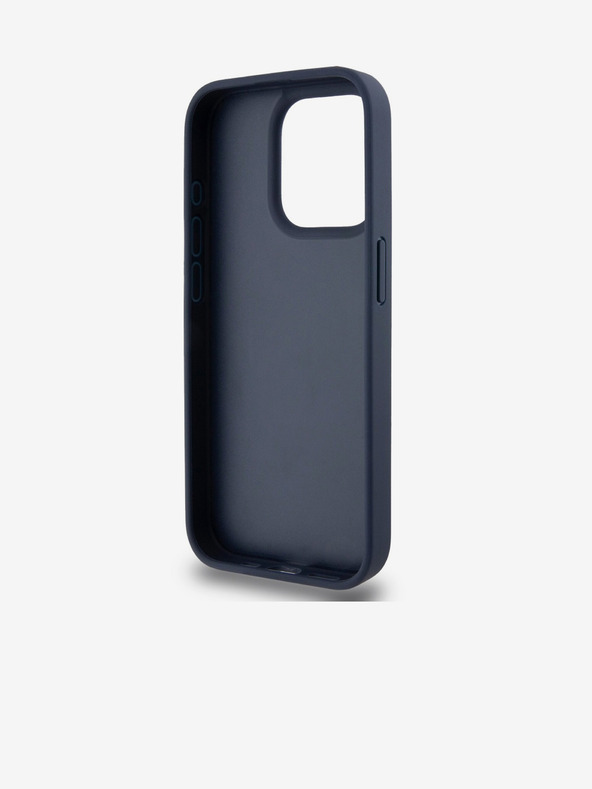 DKNY PU bőr kockás mintás és csíkos hátlapi borító iPhone 15 Pro-hoz Kék DKNY DKNY