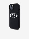 DKNY Folyékony szilikon Arch Logo MagSafe hátlap iPhone 15 készülékhez Fekete DKNY