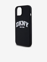 DKNY Folyékony szilikon Arch Logo MagSafe hátlap iPhone 15 készülékhez Fekete DKNY