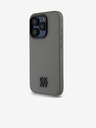 DKNY PU bőr Stack Logo Magsafe hátlap iPhone 15 Pro szürke DKNY szürke DKNY