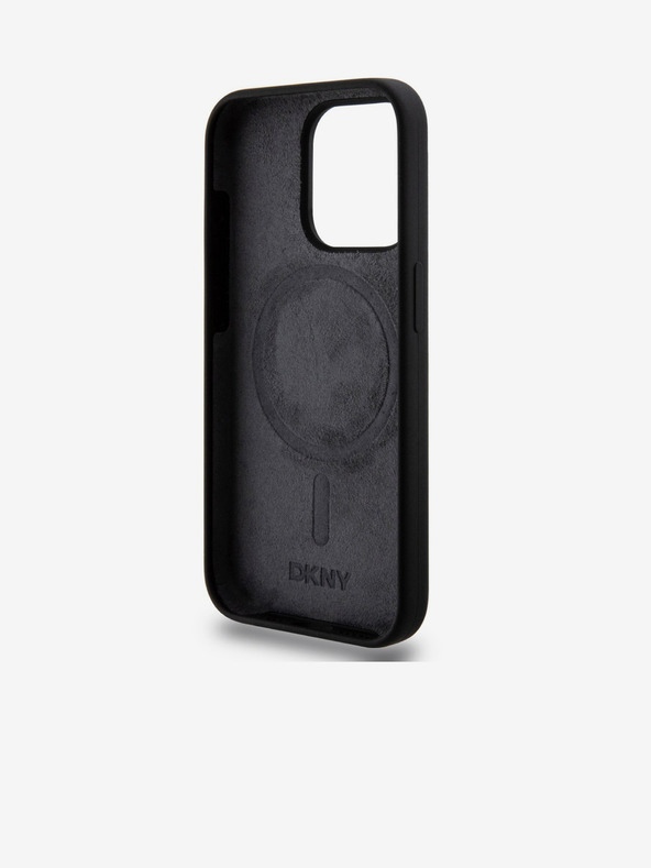 DKNY Folyékony szilikon Arch Logo MagSafe hátlap iPhone 15 Pro fekete DKNY Folyékony szilikon Arch Logo MagSafe hátlap iPhone 15 Pro fekete DKNY