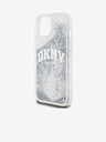 DKNY Folyékony csillogó íves logós hátlap iPhone 15-hez Átlátszó DKNY