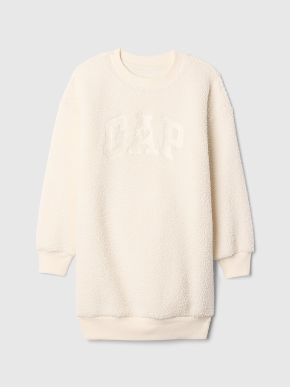 GAP Gyerek oversize sherpa ruha logóval GAP