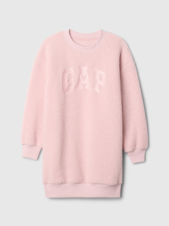 GAP Gyerek oversize sherpa ruha logóval GAP
