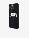 DKNY Folyékony szilikon íves logós MagSafe hátlap iPhone 12/12 Pro-hoz Fekete DKNY