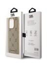 Karl Lagerfeld PU Karl Heads Pattern Magsafe hátlap iPhone 14 Pro Max Beige Karl Lagerfeld bézs színű iPhone 14 Pro Max bézs színű hátlapjához Karl Lagerfeld
