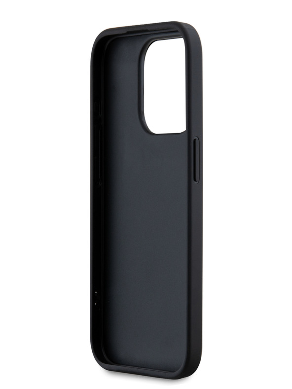 Karl Lagerfeld PU Saffiano Athleisure csíkos és pántos hátlapi borító az iPhone 15 Pro Max rózsaszín Karl Lagerfeld modellhez