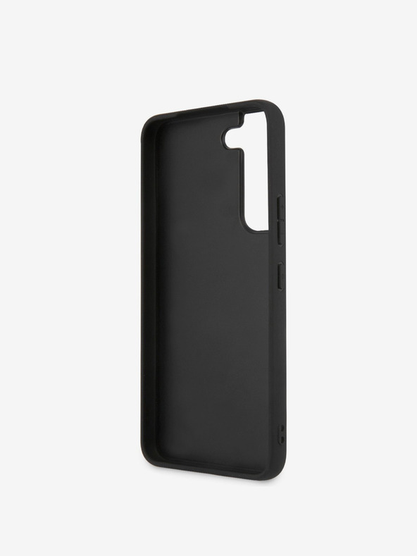Guess PU 4G Metal Logo Zadní Kryt pro Samsung Galaxy S23 Grey Telefontok