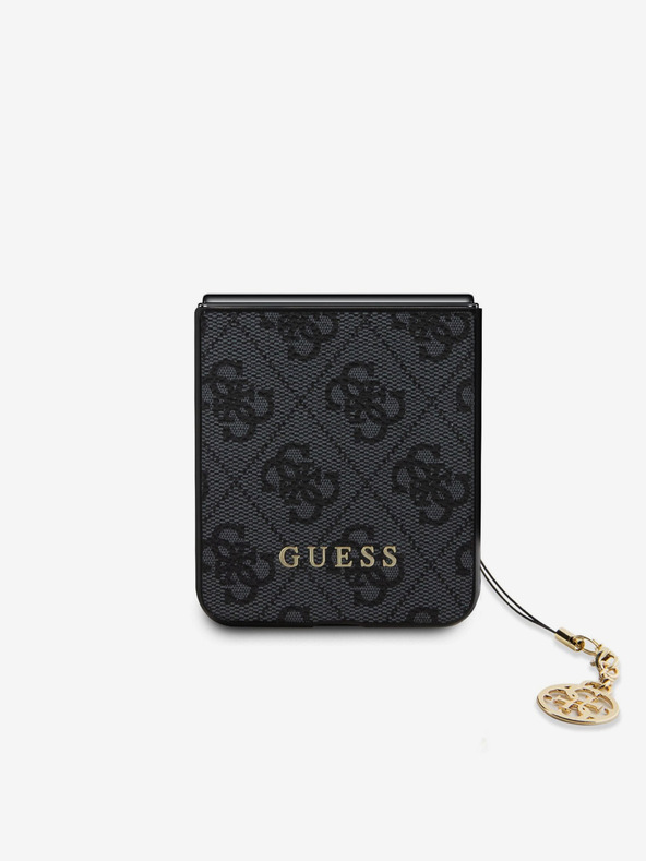Guess 4G Charm Zadní Kryt pro Samsung Galaxy Z Flip 5 Grey Telefontok