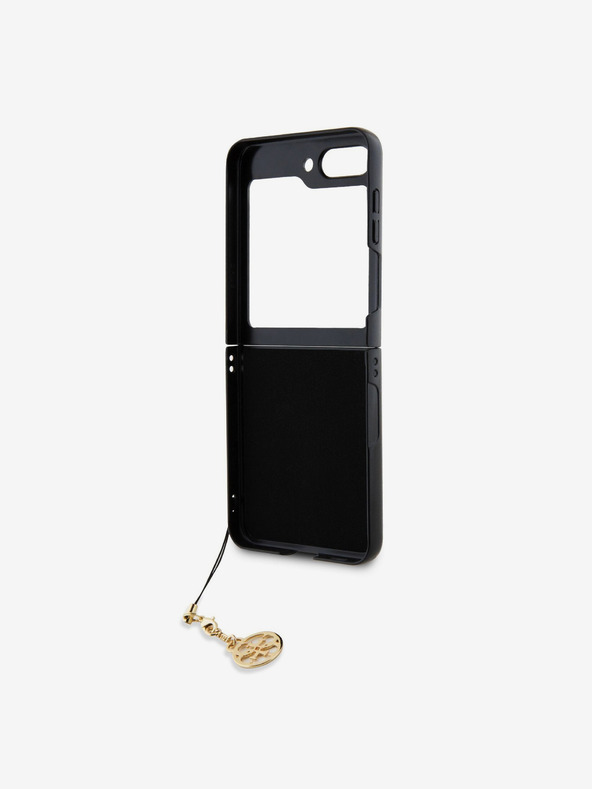 Guess 4G Charm Zadní Kryt pro Samsung Galaxy Z Flip 5 Grey Telefontok