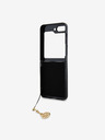 Guess 4G Charm Zadní Kryt pro Samsung Galaxy Z Flip 5 Grey Telefontok