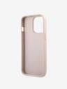 Guess Guess PU 4G fém logós hátsó borító iPhone 13 Pro rózsaszínű készülékre