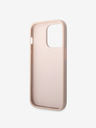 Guess Guess PU 4G fém logós hátlap iPhone 15 Pro készülékhez rózsaszínű