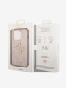 Guess PU 4G Metal Logo Zadní Kryt pro iPhone 14 Pro Pink Telefontok