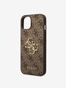 Guess Guess PU 4G fém logós hátlap iPhone 15 készülékhez Barna