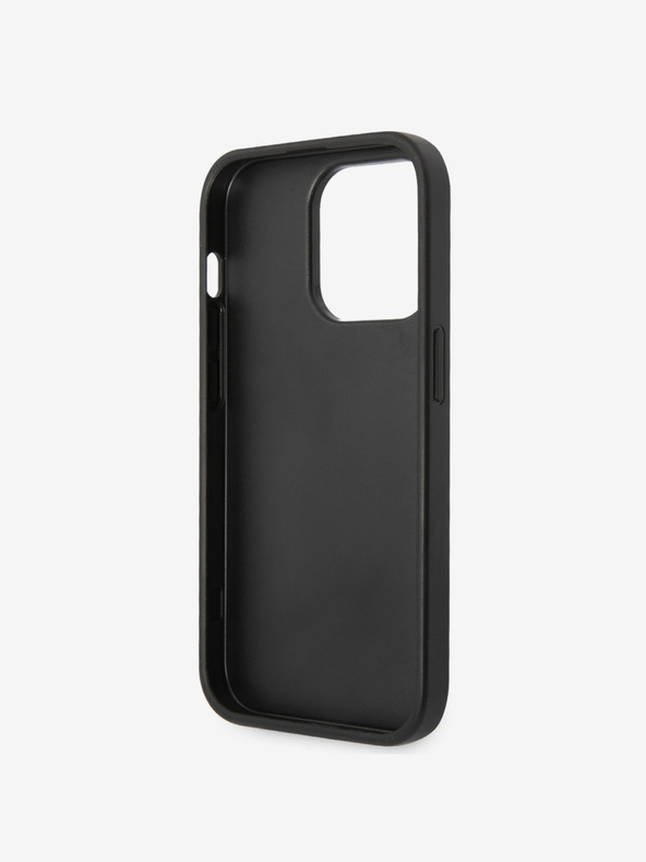Guess Guess PU 4G fém logós hátlap az iPhone 15 Pro szürke modellhez