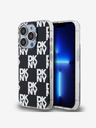 DKNY PC/TPU kockás mintás hátsó borító iPhone 14 Pro Max készülékhez Fekete DKNY
