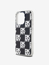 DKNY PC/TPU kockás mintás hátsó borító iPhone 14 Pro Max készülékhez Fekete DKNY