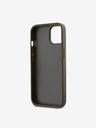DKNY PU bőr Stack Logo csuklópánt hátlapi borító iPhone 14 készülékhez Barna DKNY