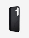 DKNY PU bőr kockás mintás Magsafe hátsó borító Samsung Galaxy S24 fekete DKNY