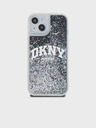 DKNY Folyékony csillogó íves logós hátlap iPhone 11 fekete DKNY DKNY