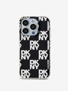 DKNY PC/TPU kockás mintás hátsó borító iPhone 15 Pro Max-hoz Fekete DKNY