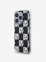 DKNY PC/TPU kockás mintás hátsó borító iPhone 15 Pro Max-hoz Fekete DKNY