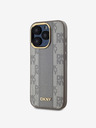 DKNY PU bőr kockás mintás Magsafe hátlap iPhone 15 Pro bézs DKNY 15 Pro bézs DKNY