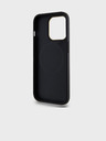 DKNY PU bőr kockás mintás Magsafe hátlap iPhone 15 Pro fekete DKNY fekete DKNY