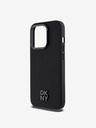 DKNY PU bőr Stack Logo Magsafe hátlap iPhone 15 Pro Max-hoz Fekete DKNY DKNY