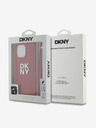 DKNY PU bőr Stack Logo csuklópánt hátlapi borító iPhone 15 Pro Max piros DKNY