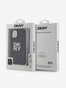 DKNY PU bőr Stack Logo csuklópánt hátlap iPhone 13-hoz Fekete DKNY DKNY