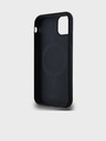 DKNY PU bőr Repeat Pattern Stack Logo Magsafe hátlap iPhone 11 fekete DKNY DKNY fekete iPhone 11-hez