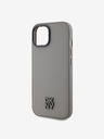 DKNY PU bőr Stack Logo Magsafe Magsafe hátlap iPhone 15 szürke DKNY DKNY