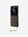 Guess Guess 4G Charm hátlapi borító Samsung Galaxy Z Flip 5 készülékhez Barna