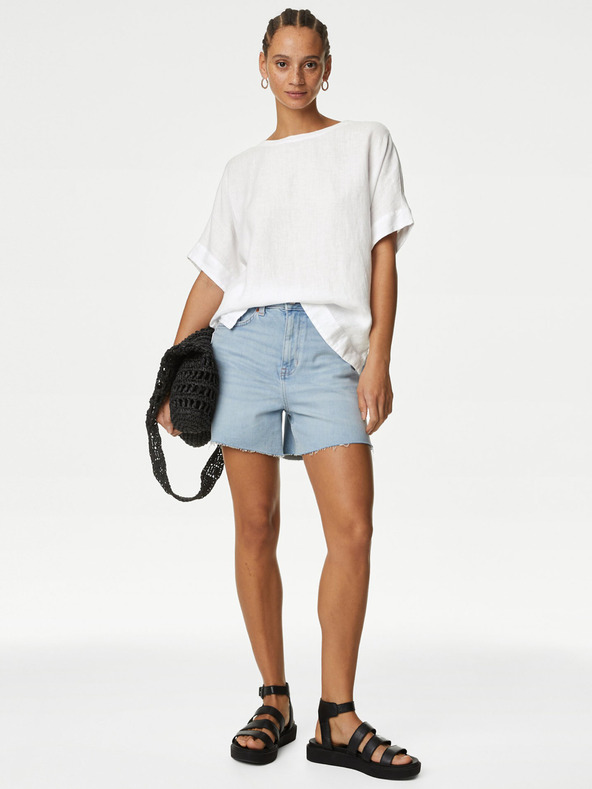 Marks & Spencer Fehér női vászonblúz Marks & Spencer Marks & Spencer