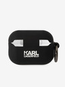 Karl Lagerfeld 3D Logo NFT Karl Head NFT Karl Head szilikon tok Airpods Pro 2 fekete Karl Lagerfeld
