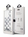 Karl Lagerfeld Folyékony csillámos monogramos gradiens hátlap iPhone 15 Pro fehér Karl Lagerfeldhez