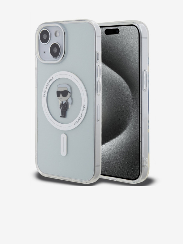 Karl Lagerfeld IML Ikonik MagSafe hátlap iPhone 15 készülékhez Átlátszó Karl Lagerfeld Karl Lagerfeld