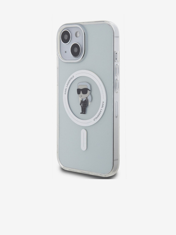 Karl Lagerfeld IML Ikonik MagSafe hátlap iPhone 15 készülékhez Átlátszó Karl Lagerfeld Karl Lagerfeld