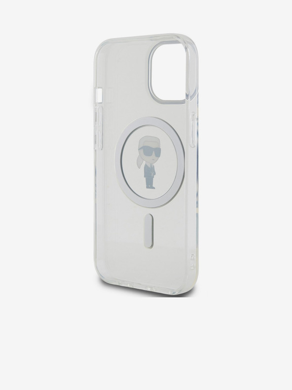 Karl Lagerfeld IML Ikonik MagSafe hátlap iPhone 15 készülékhez Átlátszó Karl Lagerfeld Karl Lagerfeld